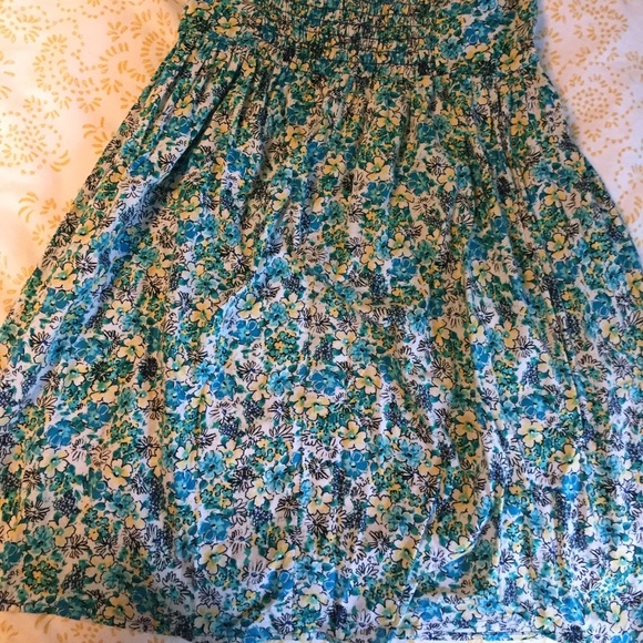 STRAPLESS FLORAL DRESS - Picture 3 of 3